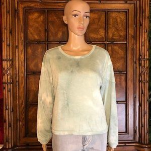 For The Republic Clover Mist French Terry Tie Dye Top